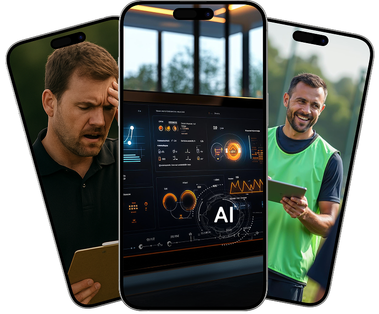 Mobile banner graphic for Strive360 AI sports academy